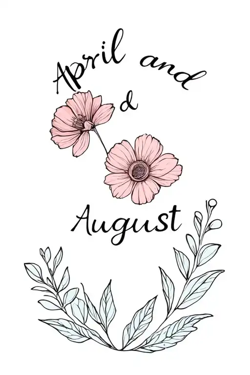 April And August Birth Flower