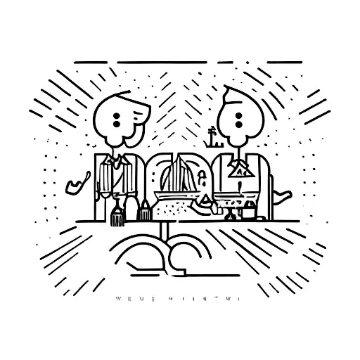 A Group Of People In A Bar