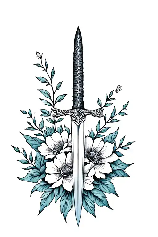 Sword And Flowers