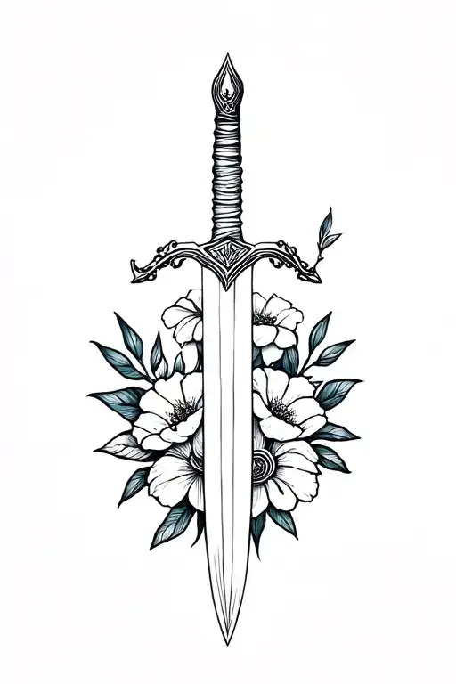 Sword And Flowers