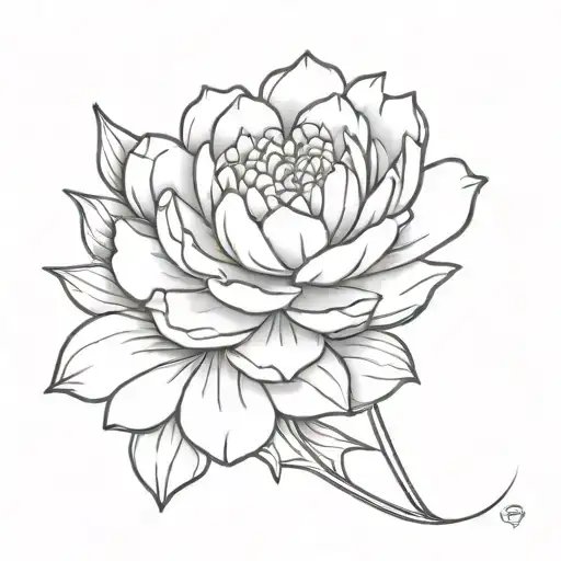 Carnation Flower With Water Lily Flower