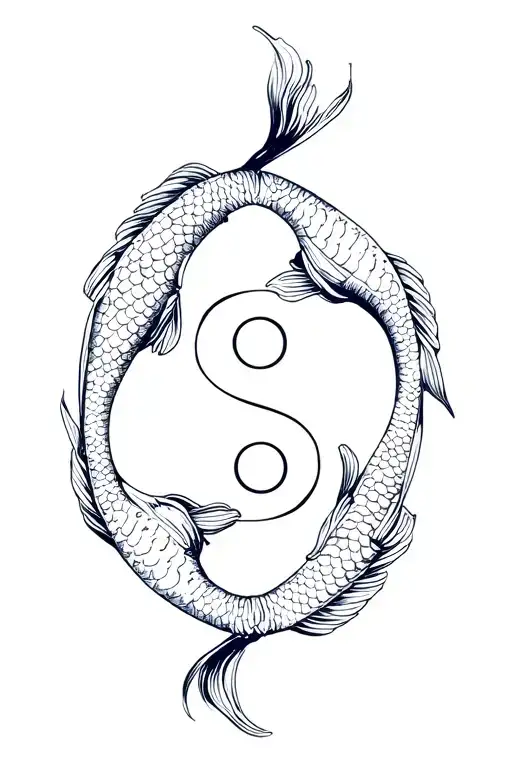 Koi Fish Yin Yang
