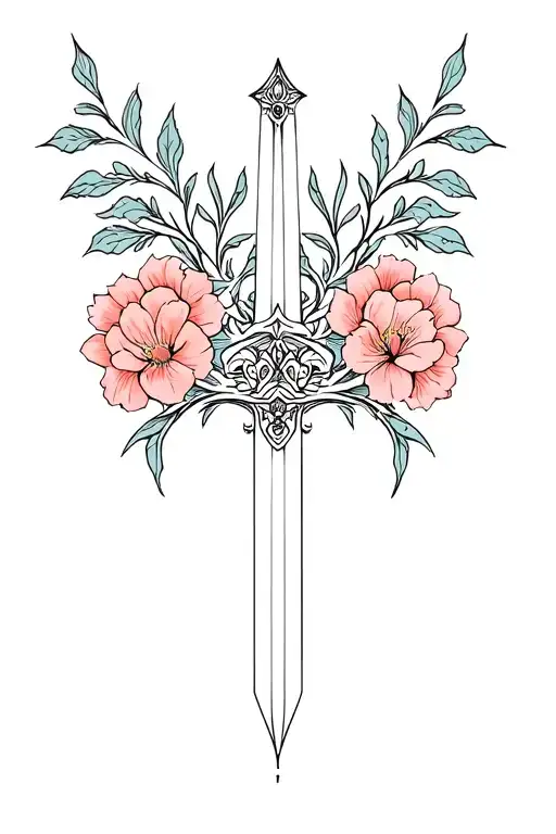 Sword And Flowers