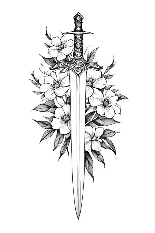 Sword And Flowers