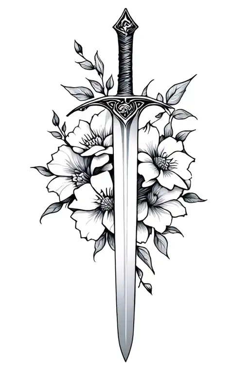Sword And Flowers