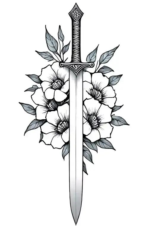 Sword And Flowers