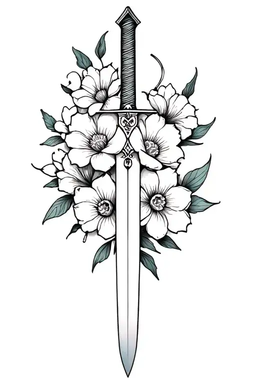 Sword And Flowers