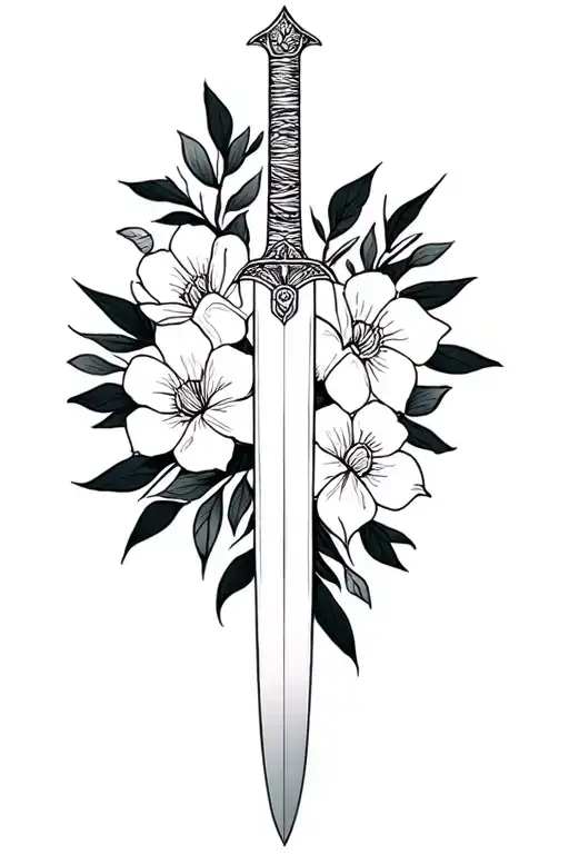 Sword And Flowers Fineline