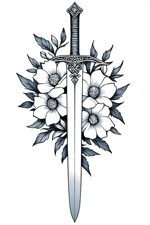 Sword And Flowers Fineline