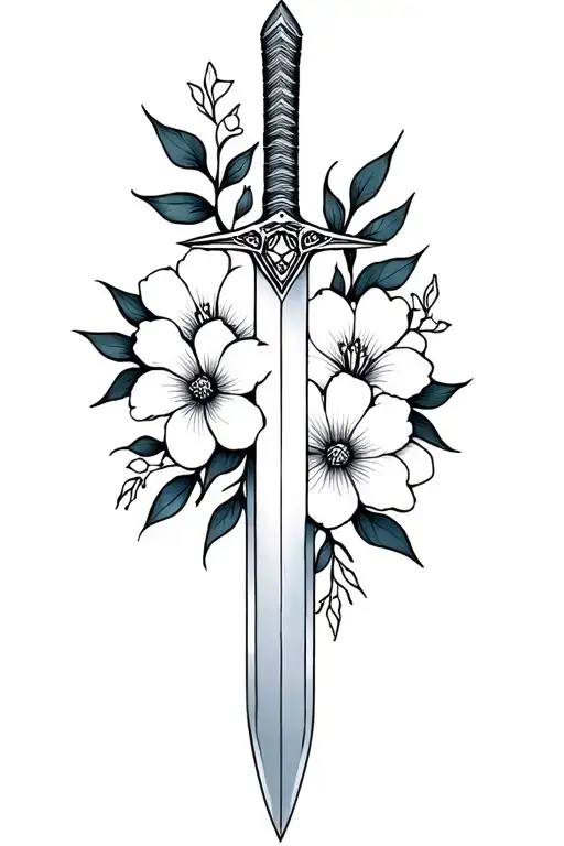 Sword And Flowers Fineline