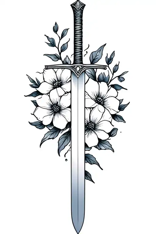Sword And Flowers Fineline