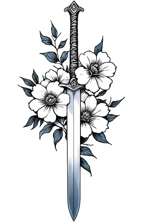 Sword And Flowers Fineline