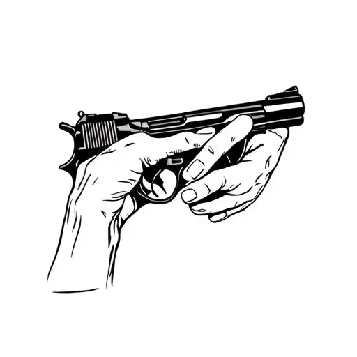 Fingergun With Two Male Hands