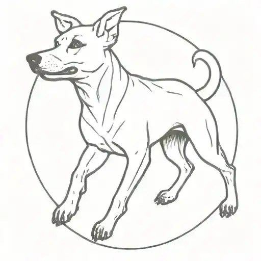 Dog Running With Shoes On