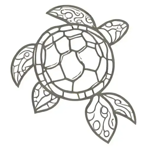 Tribal Sea Turtle