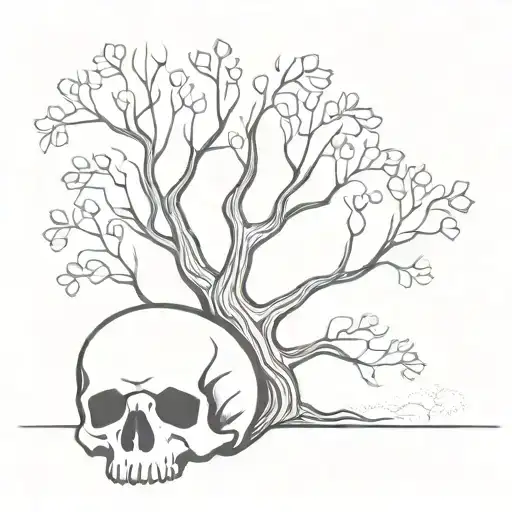 Tree Forming A Skull
