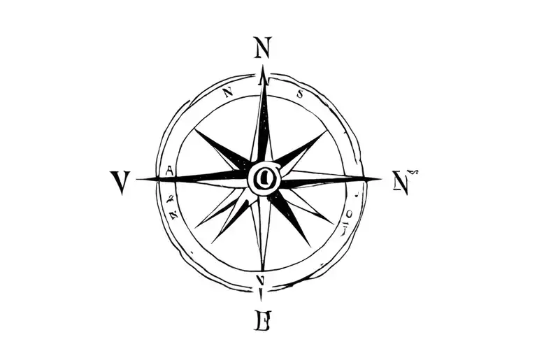 Chi Rho Compass Rose