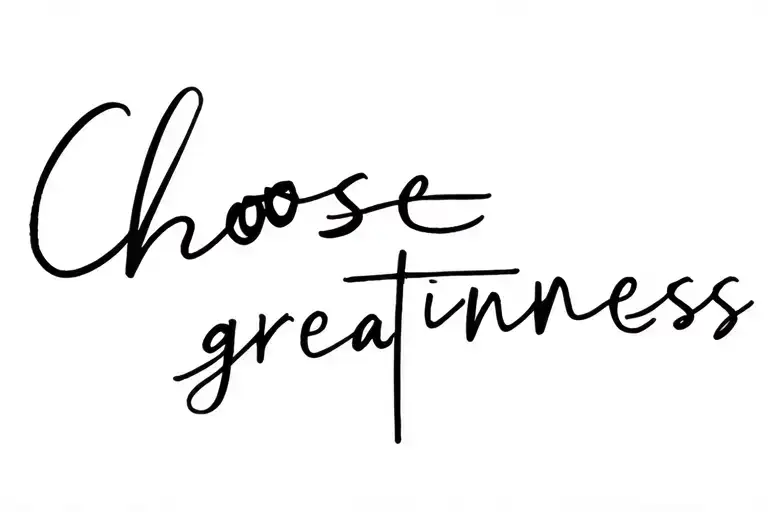 Choose Greatness