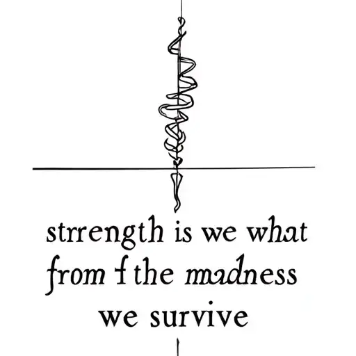 Strength Is What We Gain From The Madness We Survive