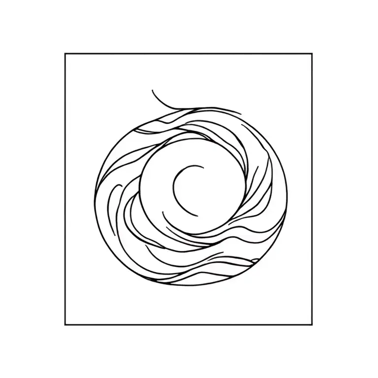 Yingyang Design With Waves