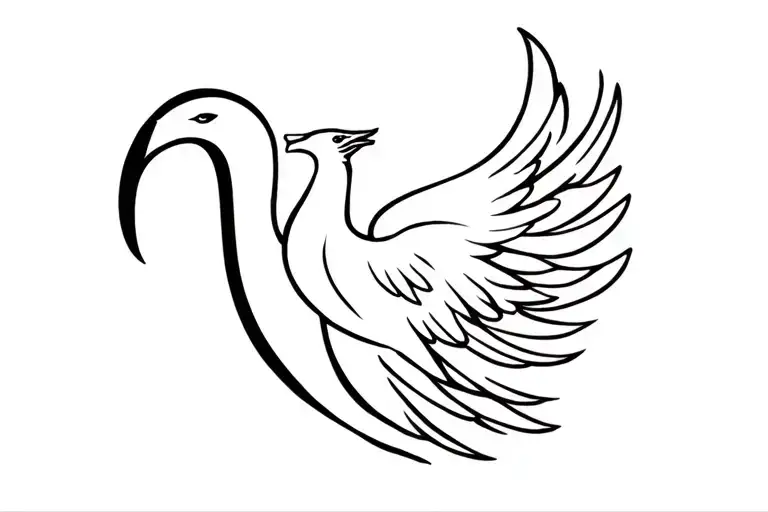 Pheenix Ave With Fluid Lines Greek Greek Letters Of Greek Mythology