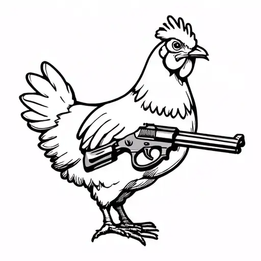 Chicken With A Gun