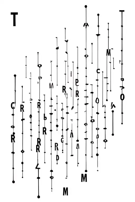 Matrix Falling Code With Letters T R M T L M Jack Reese Callie 7 9 10 10 2 08