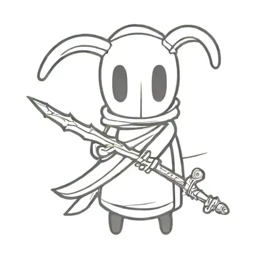 Juego Hollow Knight Holding A Sword