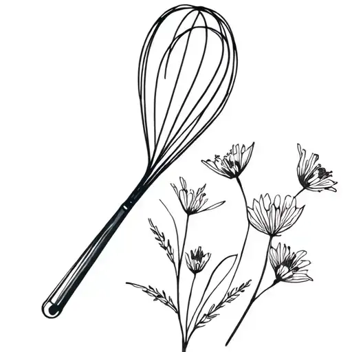 Whisk With Wildflowers
