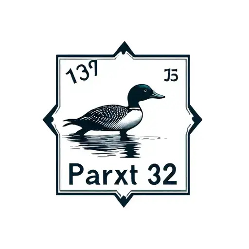 Postage Stamp With Loon Bird