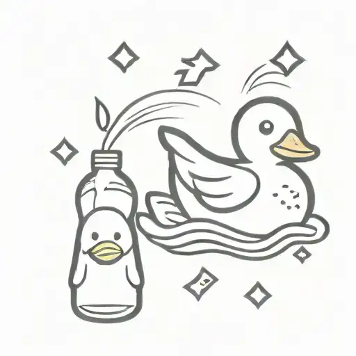 Rubber Duck Bottle Of Schnaaps Bertie Beetle Logo Zeus Lightning Bolt Ace Of Spades Muffin