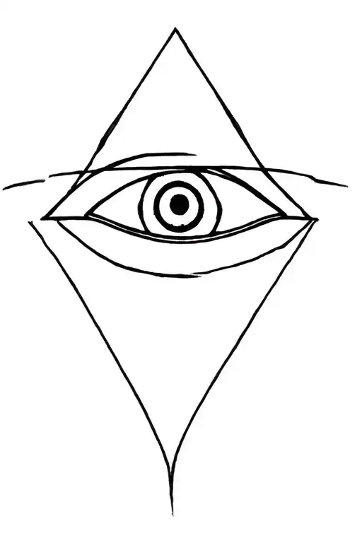 All Seeing Eye In Triangle