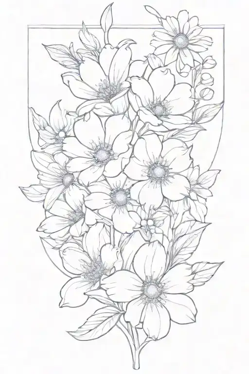 Daisy And Sweet Pea Flower