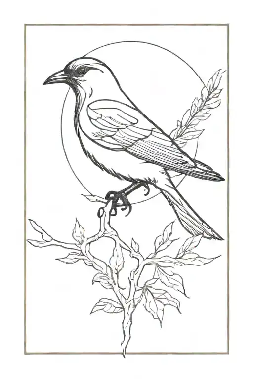 A Black Bird From The Song Incorporated