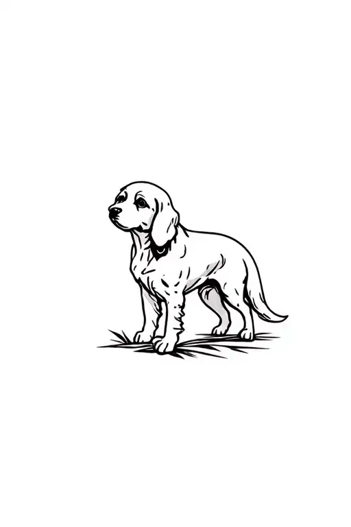 Olive Leave With Cocker Spaniel