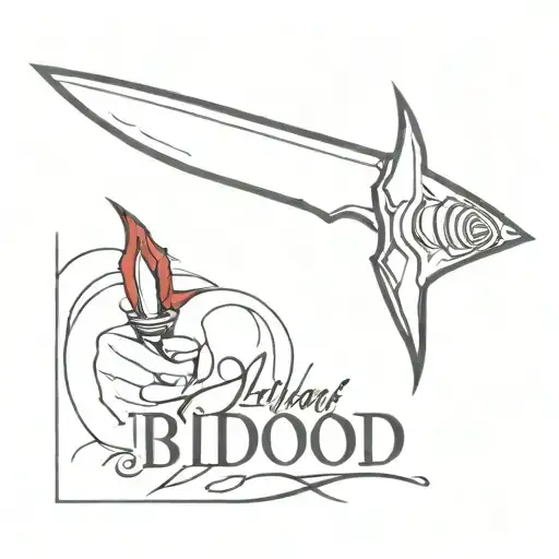 Dagger With Blood