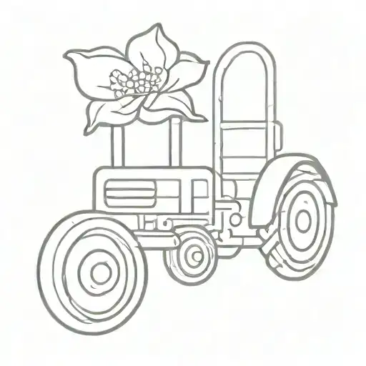 Simple Tractor Flower