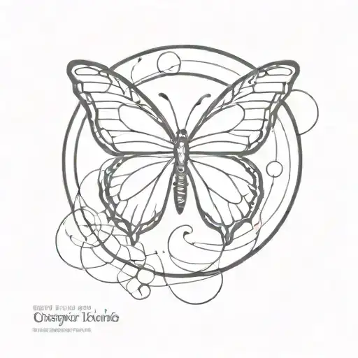 Butterfly Lines Circles