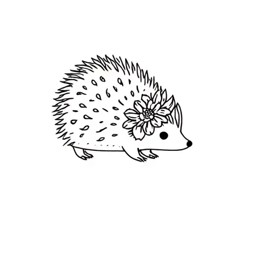 Hedgehog & Flower