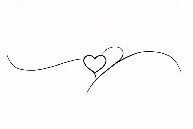 Plane With Heart In Trail Winding