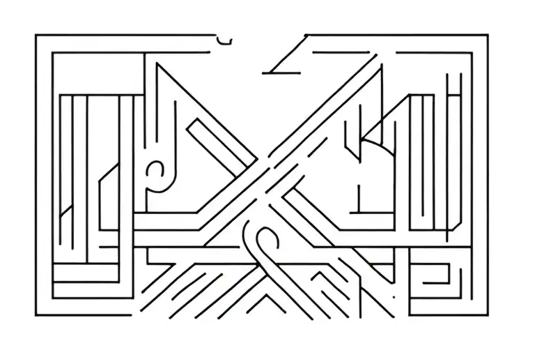 Lines Kazakhstan Ornament