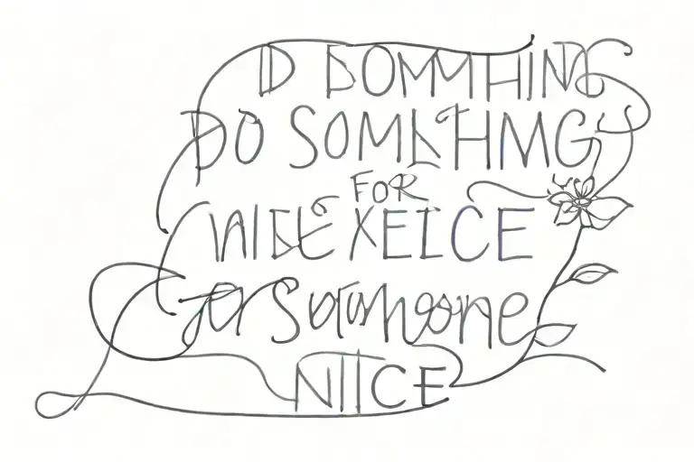Do Something Nice For Someone Quote