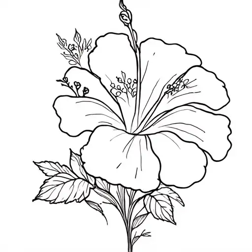 Hibiscus Flower Garden