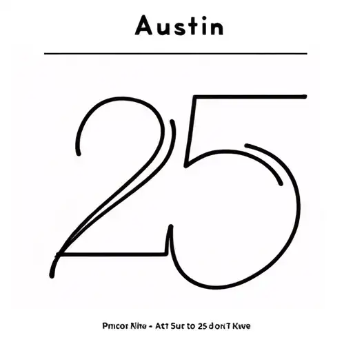 The Name Austin With The Number 25