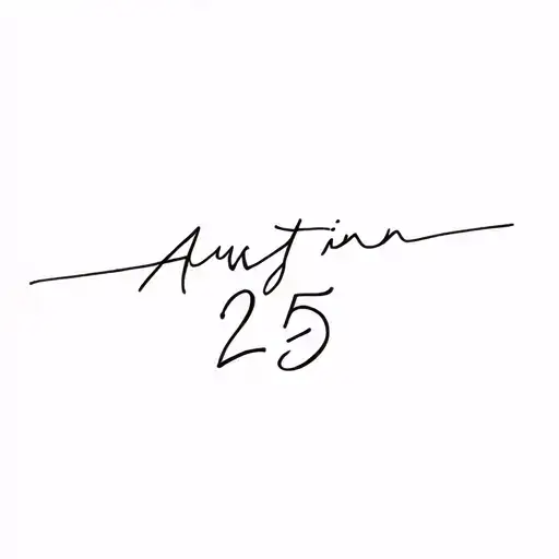The Name Austin With The Number 25