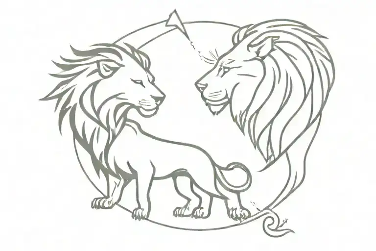 Lightning And Lion Wearing