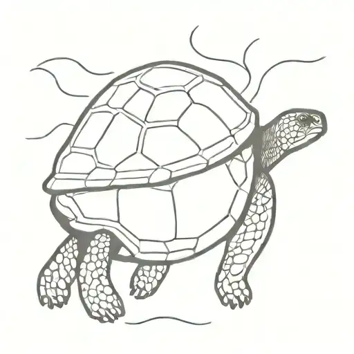 Turtle With Backpack Standing