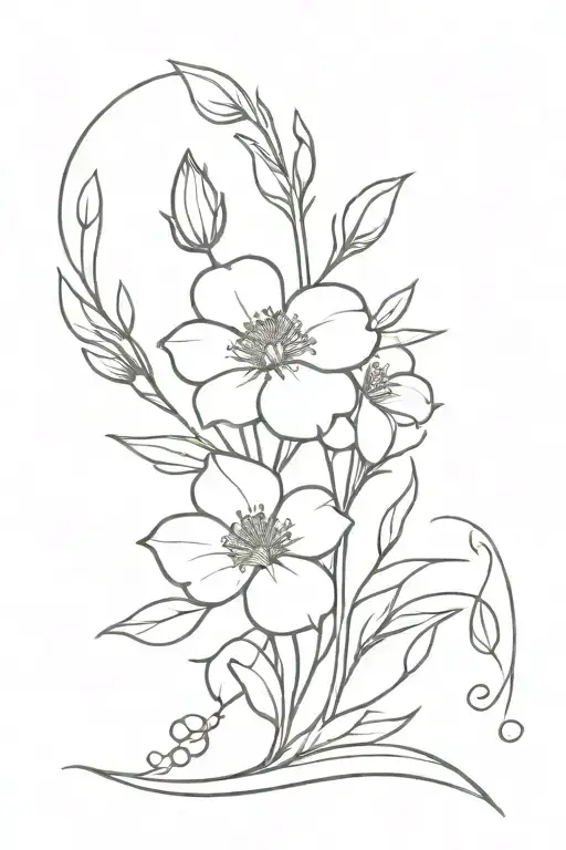 Birth Flower Bouquet For February April And October