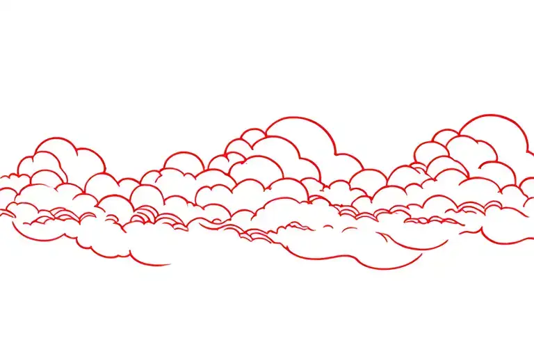 Red Clouds Pattern Of Akatsuki Clouds