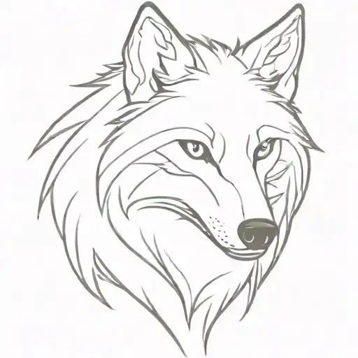 Create Me A Shoulder Tattoo For A Wolf Representing My Evil Side